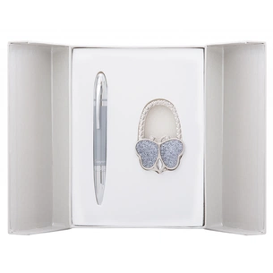 Ручка кулькова Langres набір ручка + гачок для сумки Lightness Сірий (LS.122030-09) зображення 1