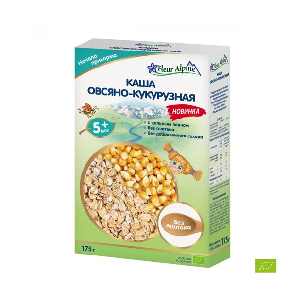Дитяча каша Fleur Alpine вівсяно-кукурудзяна 175 г (4006303005649) - изображение 1