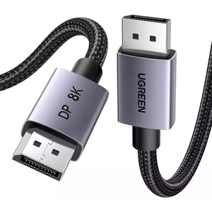 Кабель мультимедийный DisplayPort M to DisplayPort M 5.0m 8K60Hz 32.4Gbps black Ugreen (45039) изображение 1