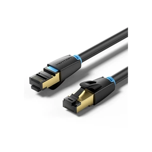 Патч-корд 3м, S/FTP cat 8 RJ-45 black VENTION (IKABI) изображение 1