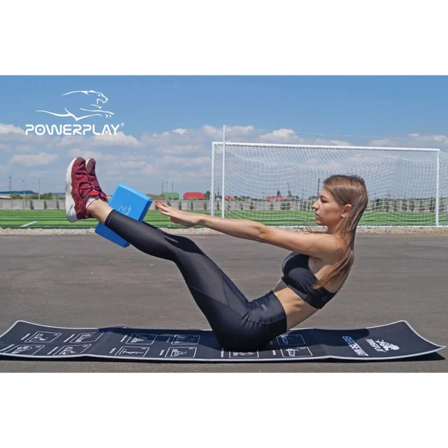 Блок для йоги PowerPlay 4006 Yoga Brick Синий (PP_4006_Blue_Yoga_Brick) - picture 9