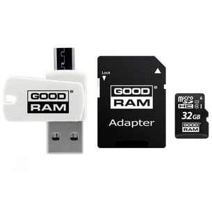 Карта пам'яті Goodram 32GB microSDHC class 10 UHS-I (M1A4-0320R12) зображення 1