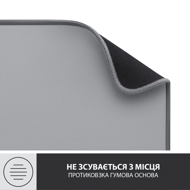 Килимок для мишки Logitech Desk Mat Studio Series Mid Grey (956-000052) - picture 7