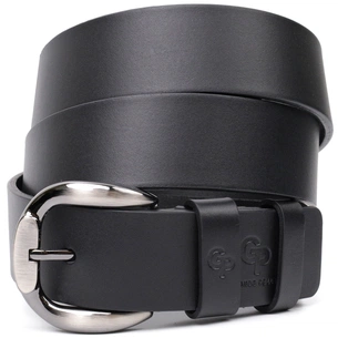 Ремінь Grande Pelle Під джинси з натуральної шкіри Чорний (11691) зображення 1