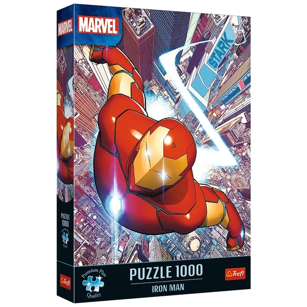 Пазл Trefl Premium Marvel Heroes Залізна людина 1000 елементів (5900511108620) - зображення 1