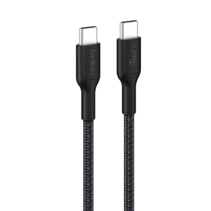 Дата кабель USB-C to USB-C 1.0m 240W black Belkin (CAB025HQ1MBK) зображення 1