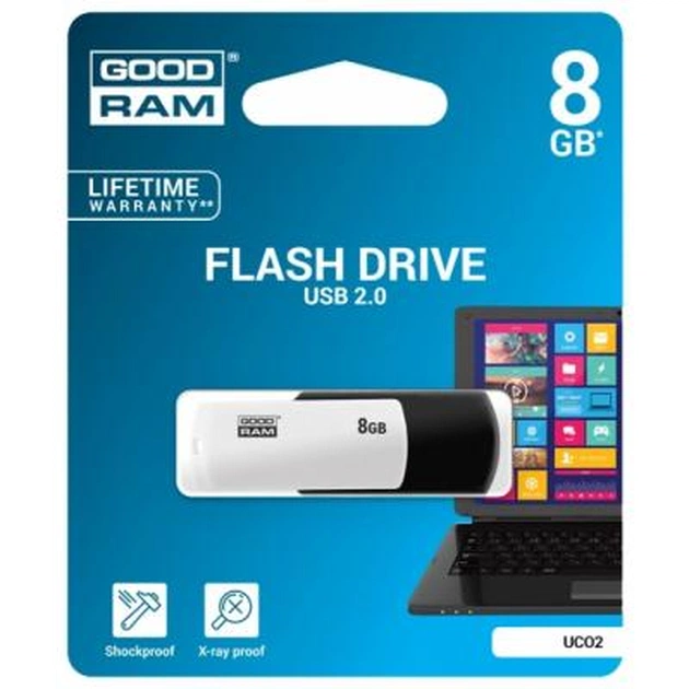 USB флеш накопичувач Goodram 8GB Colour Mix Black/White USB 2.0 (UCO2-0080KWR11) - зображення 1