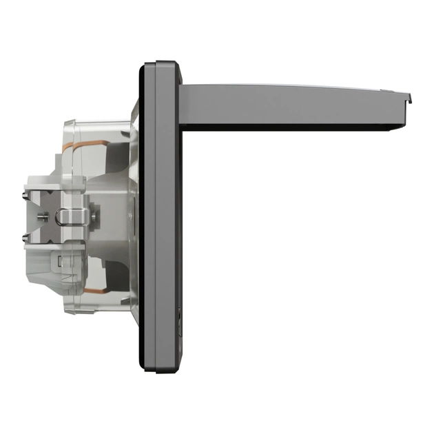 Розетка Schneider Electric ASFORA з кришкою, IP44, антрацит (EPH3100371) - зображення 3