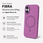 Чохол до мобільного телефона BeCover FIBRA Silicone OmniMag Apple iPhone 16 Purple (716231) - зменшене зображення 3