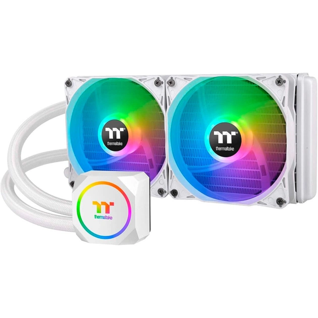Система рідинного охолодження ThermalTake TH240 ARGB Sync Snow Edition (CL-W301-PL12SW-A) - зображення 1