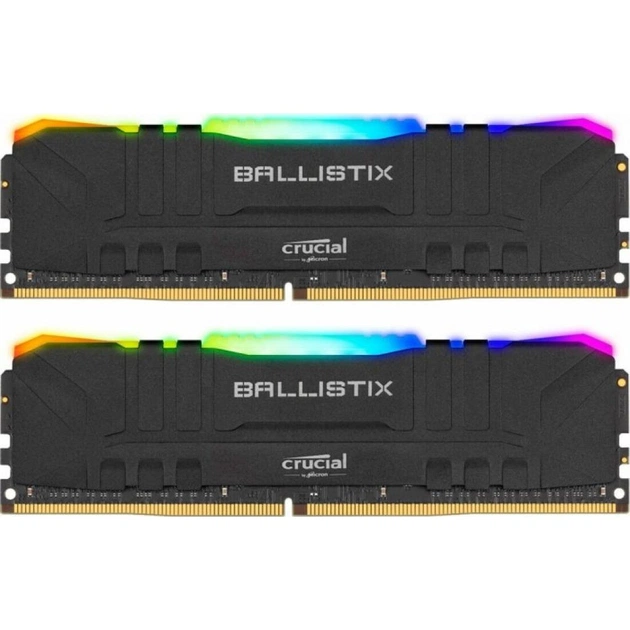 Модуль пам'яті для комп'ютера DDR4 32GB (2x16GB) 3200 MHz Ballistix Black Micron (BL2K16G32C16U4BL) - зображення 1