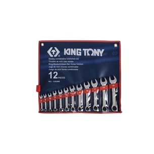 Ключ KING TONY комбінований укорочений 12шт., 8-19 мм (1282MR) зображення 1