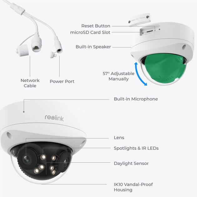 IP-камера Reolink Duo Series P757 (Duo 3V PoE) - picture 12
