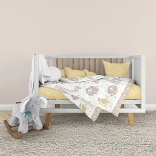 Дитячий постільний набір Home Line Мадагаскар (кавово-жовтий/світло-жовтий) (183209) зображення 1