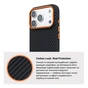 Чохол до мобільного телефона Armorstandart LikeCarbon2 SE MagCase Apple iPhone 17 Pro Max Black Orange (ARM89162) - зменшене зображення 7