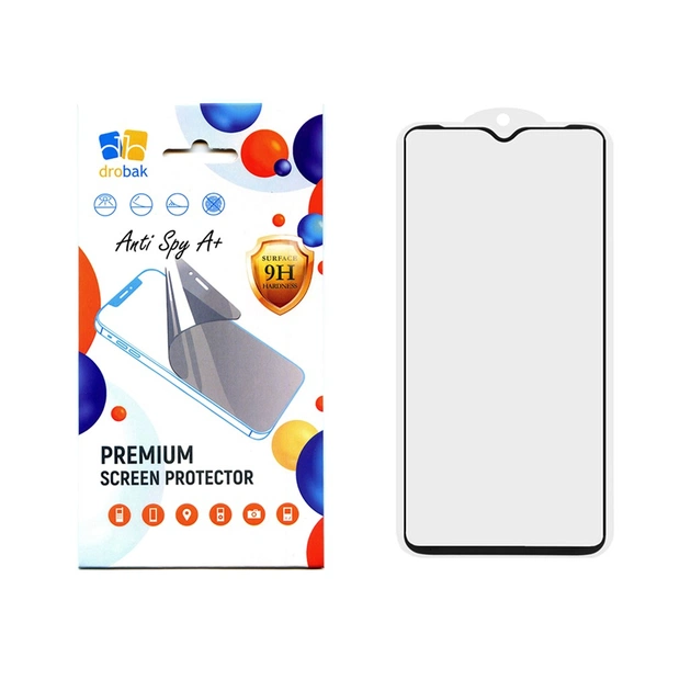 Стекло защитное Drobak Anty Spy Samsung Galaxy A24 (Black) (535336) - изображение 1