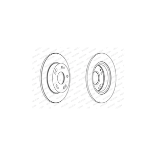 Гальмівний диск FERODO DDF1558 зображення 1