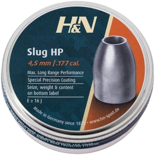 Пульки H&N Slug HP 4,5 мм, 0,65 г, 400 шт/уп (96345101001) изображение 1