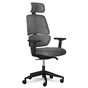 Офісне крісло Mealux Leo Air Plus Dark Grey (Y-546 KBG) - зменшене зображення 1
