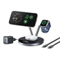 Зарядний пристрій Anker Wireless 3-in-1 MagGo 25W AirCool Dock Stand black (B25X7G11) - зменшене зображення 2