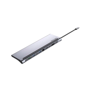 Концентратор Vention USB3.1 Type-C to HDMI/VGA/USB-C/USB3.0x3/RJ45/SD/TF/TRRS 3.5mm/PD 100W 11in1 (THTHC) изображение 1
