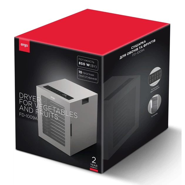 Сушка для овочів та фруктів Ergo FD-1009A - picture 7