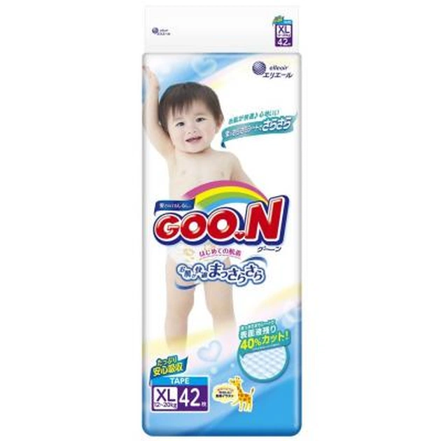 Підгузки GOO.N для дітей 12-20 кг (XL, унісекс, 42 шт) (853077) - зображення 1