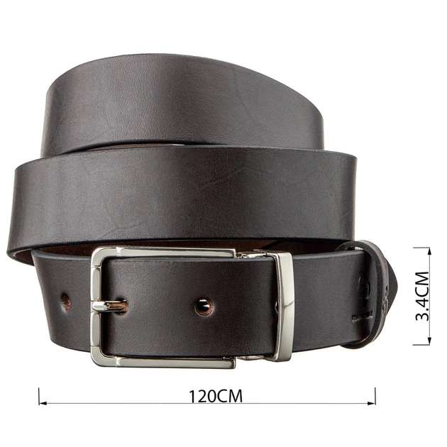 Ремінь Grande Pelle Шкіряний Коричневий (11065) - зображення 3