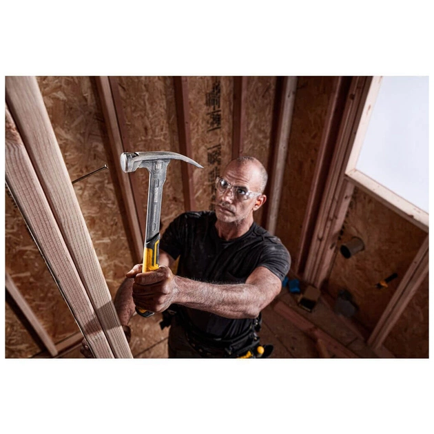 Молоток DeWALT RIP-CLAW, цельнометаллический, 340 г, с прямым гвоздодером (DWHT51135-0) - изображение 4