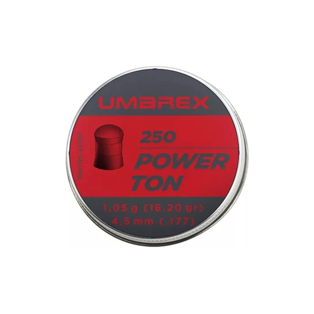Пульки Umarex Power Ton 4,5 мм 1,05 г 250шт (4.1707) - зображення 1