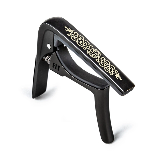 Каподастр Jim Dunlop Trigger Fly Capo Celtic Knot Edition Curved - Black (63CBKC) - picture 1