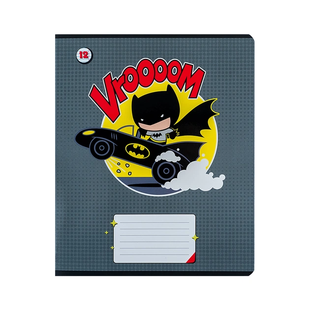 Зошит Kite DC Comics 12 аркушів, лінія (DC24-234) - picture 4