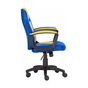 Крісло ігрове GT Racer X-1414 Blue/Yellow - зменшене зображення 3