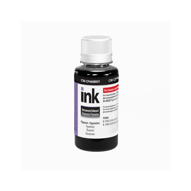 Чернила ColorWay Canon GI-490 Pigment 100мл Black (CW-CP490BK01) - изображение 1