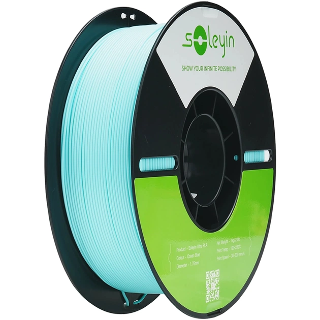 Пластик для 3D-принтера Creality Soleyin PLA ULTRA 1кг, 1.75мм, blue ocean (3301010607) - зображення 1