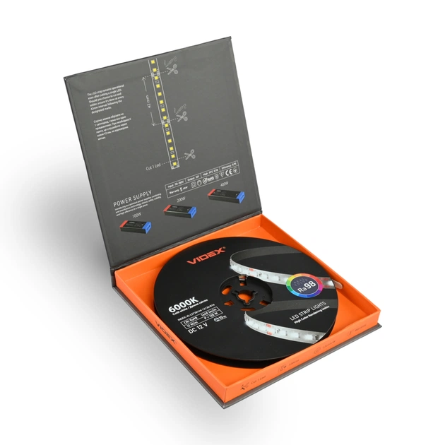 Світлодіодна стрічка Videx DC12V 120W 10M 6000K Ra98 IP20 (VL-LST28144-12126-B10) - зображення 4