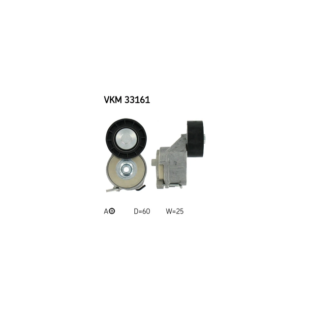 Натяжитель ремня с роликом SKF VKM 33161 - изображение 1