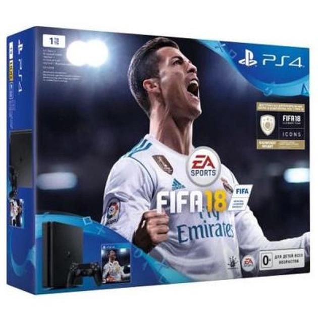 Ігрова консоль Sony PlayStation 4 Slim 1Tb Black (FIFA 18/ PS+14Day) (9933960) - picture 10