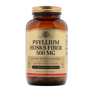 Трави Solgar Подорожник (Псіліум), Psyllium Husks Fiber, 500 мг, 200 веге (SOL-02315) зображення 1