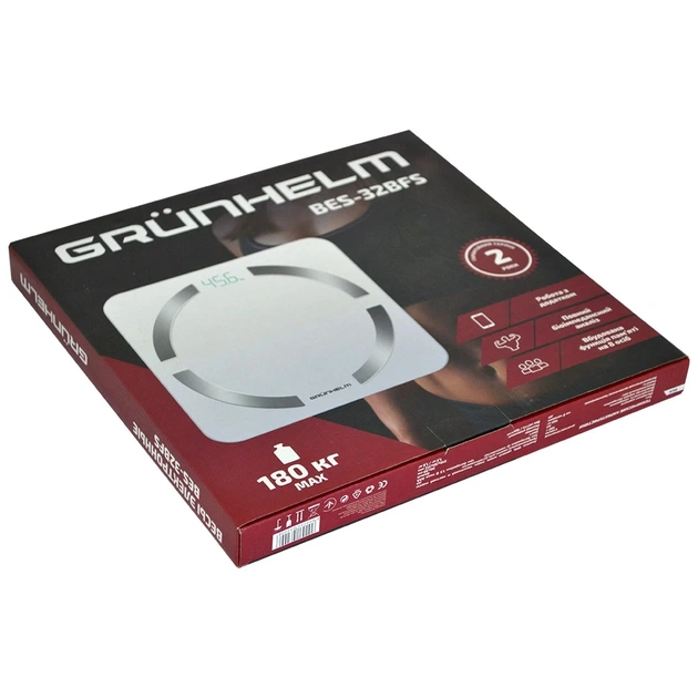 Ваги підлогові Grunhelm BES-32BFS - зображення 3