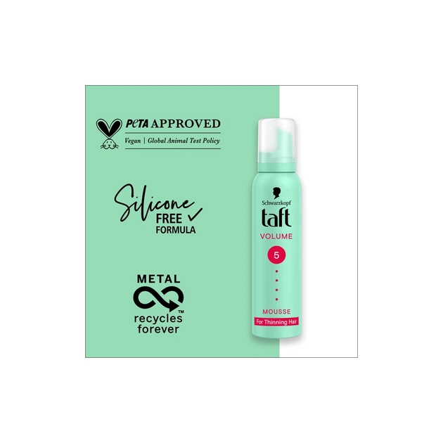Пенка для волос Taft Volume 5 200 мл (9000100728249) - изображение 6