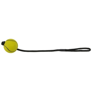 Іграшка для собак Trixie Куля з мотузкою Плаваючий Поролон 6 і 30 см (4011905345918) зображення 1