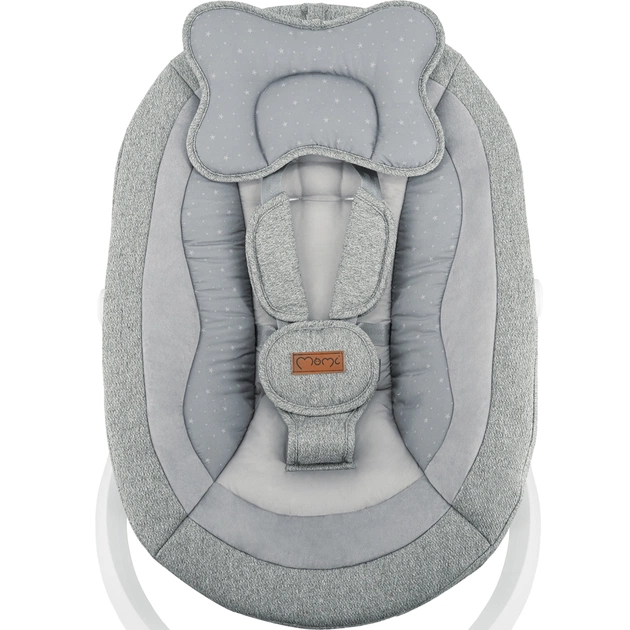 Крісло-гойдалка MoMi PEARL baby swing grey (BULE00040) - зображення 8