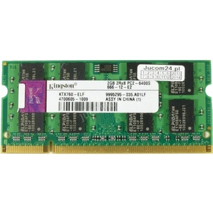 Модуль пам'яті для ноутбука SoDIMM DDR2 2GB 800 MHz Kingston (KTX760-ELF) зображення 1