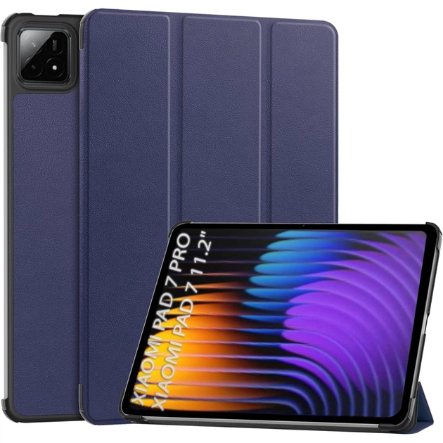 Чохол до планшета BeCover Smart Case Xiaomi Pad 7 / 7 Pro 11.2" Deep Blue (712799) - зображення 1