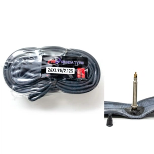 Велосипедна камера Wanda 26x1.95/2.125 FV Presta 48мм (TUB-064) зображення 1