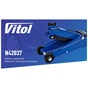 Домкрат Vitol DP-30019, підкатний, гідравлічний, 3т, min 130мм, max 410мм, поворотна ручка (DP-30019) - зменшене зображення 7