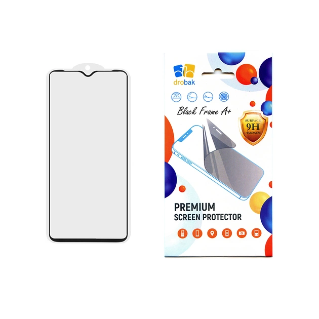 Стекло защитное Drobak Motorola Moto E13 Black Frame A+ (535302) (535302) - изображение 1
