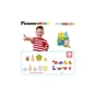 Конструктор Picasso магнітний Tiles Dinosaur Set з 8 фігурками динозаврів 38 деталей (817338028848) - зменшене зображення 2