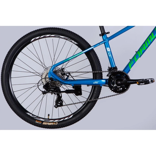 Велосипед Formula 26" THOR DD CS рама-13" AL 2026 синій з зеленим (OPS-FR-26-813) - изображение 5